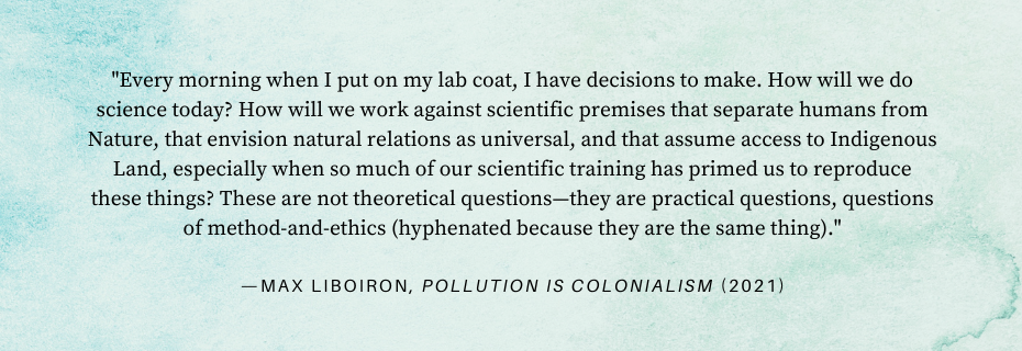 quote from pollution is colonialism