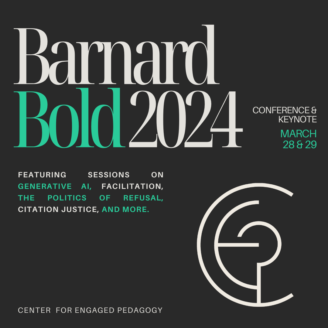 Barnard Bold 2024 on black background